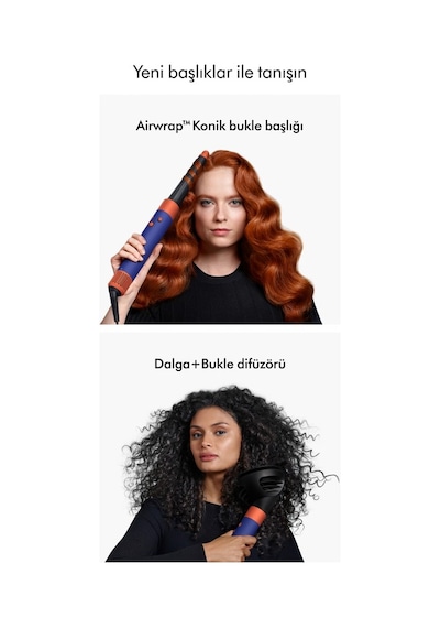 Dyson Airwrap I.d. Saç Şekillendirme Ve Kurutma Seti - Kıvırcık+bukleli Vinca Mavisi/topaz Vinca Mavisi