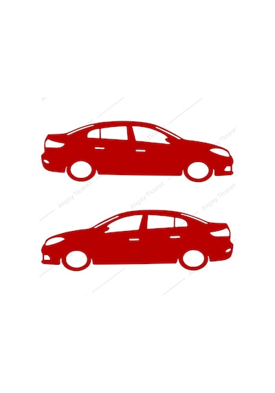 Renault Fluence Sticker Fluence Gölge Sticker Arma Sticker