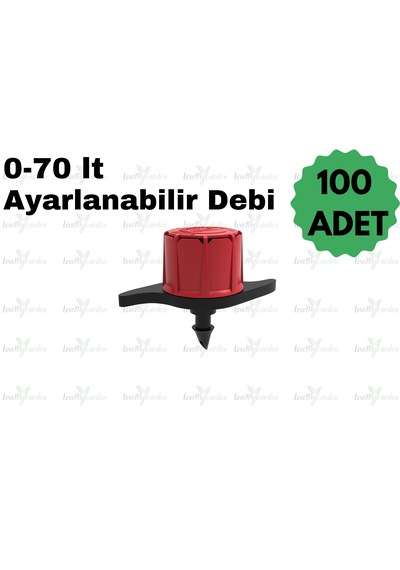 Lovemygarden Hat Üstü Debi Ayarlı 100 Adet Damlatıcı / 0-70lt