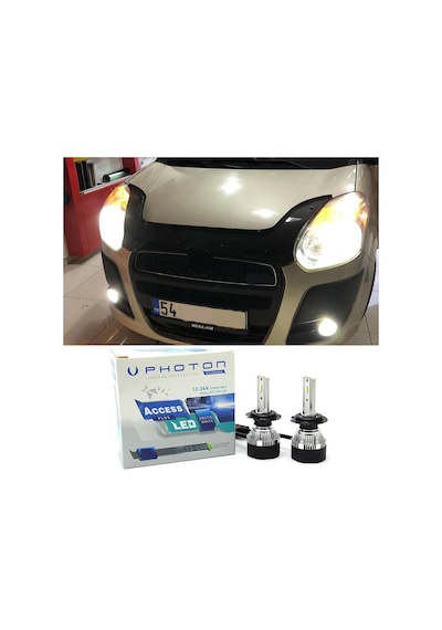 Fiat Doblo D3 Led Xenon Uzun Far Ampulü H1 Access Yeni Seri Beyaz 2010-2015