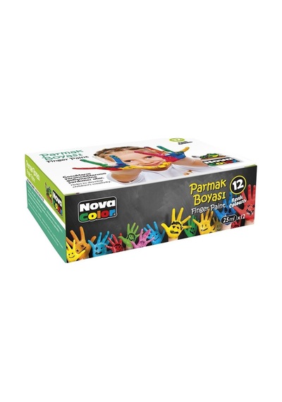 Nova Color Nc-460 Parmak Boyası 12 Renk Karışık