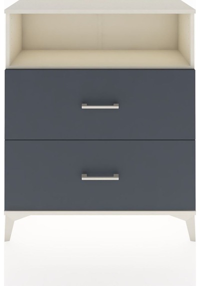 Arges Şifonyer Tek Raflı 2 Çekmeceli 88x30x106 Aytaşı-antrasit Aytaşı