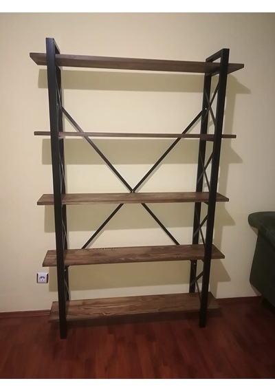 Güvendekoratif Metal Kitaplık Dosya Rafı Ofis Ev Yaşam Doğal Kitap Rafı