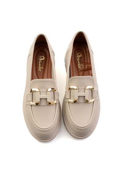 Bambi Bej Kadın Loafer Ayakkabı K01179002009