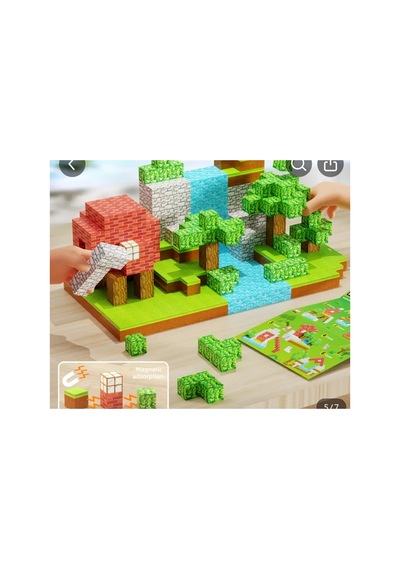 Manyetik Blok Seti Karışıkrenkli 3 +yaş 100 Parça