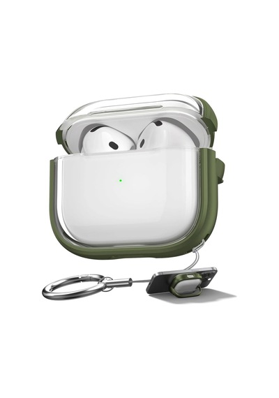Apple Airpods 3. Nesil Kılıf Renkli Kenar Kilitli Kapak Yeşil