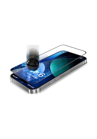 Buff Apple Uyumlu   iPhone 17 Pro Max/16 Pro Max 5d Glass Easyfit 2 Adet Ekran Koruyucu