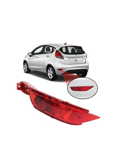 Ford Fiesta Arka Sis Lambası Sol Işıklı Duylu Ampullü Tip