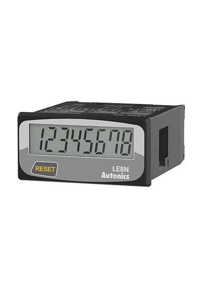 Autonics Le8n-bn ,48x24mm Kontak Giriş 8-hane Pilli İş Zaman Saat