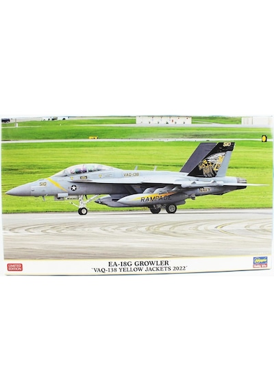 Hasegawa 2461 1/72 Ölçek, Ea-18g Growler Vaq-138 Yellow Jackets 2022 , Limited Edition , Savaş Uçağı Plastik Model Kiti-57104