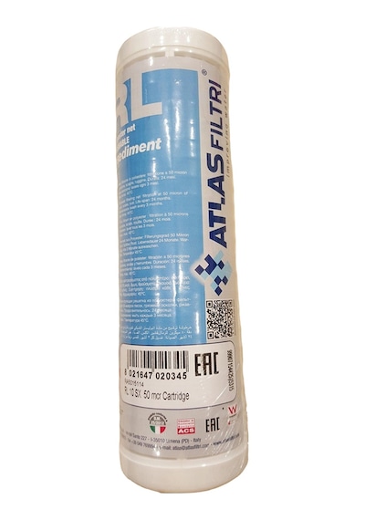 Atlas 10" Yıkanabilir Su Arıtma Filtresi Yıkanabilir Filtre