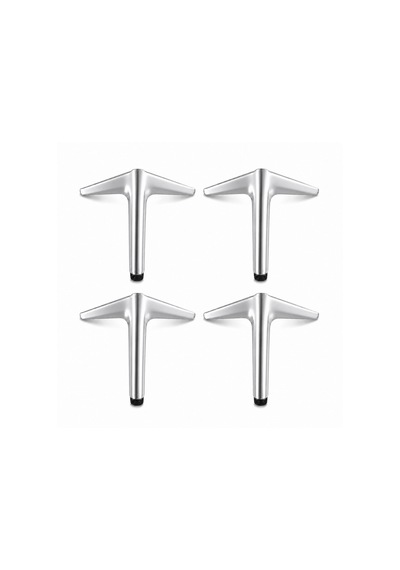 Aydos 4 Adet 15 Cm Krom Metal Mobilya Ayağı Dayanıklı Şık Koltuk Dolap Sehpa Ayağı Modern Tasarım 6395751