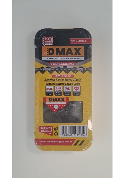 Dmax Benzinli Kesim Motor Zinciri - 76diş - 3/25x0,50-76 - Dmx4264
