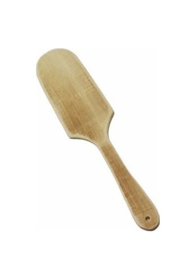 Ahşap Pizza Küreği, 38 Cm Uzunluk, 8 Cm Genişlik, Doğal Ahşap Malzeme Açık Altın