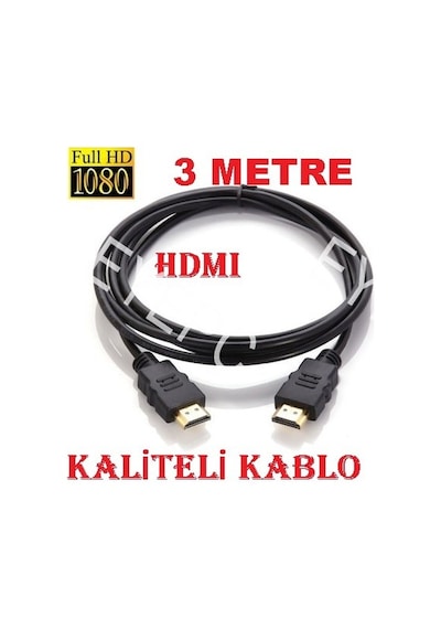 Görüntü Ses Aktarim Kablosu Hdmi 3Metre Kablo