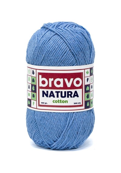 Natura %100 Koton İplik 100 Gram 200 Metre Renk Kodu:603 Mavi