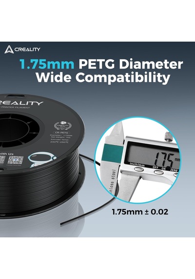 Creality Petg Filament 1,75 3d Yazıcı Filamenti: Mükemmel Dayanıklılık, Yüksek Hassasiyet, Boyutsal Doğruluk +/- 0,02 Mm, 12 Kg Makara 26 Lbs , Çoğu Fdm 3d Yazıcıya Uygun, Siyah Petg Creality Petg Filament 1,75 3d Yazıcı Filamenti: Mükemmel Dayanıklılık, Yüksek Hassasiyet, Boyutsal Doğruluk +/- 0,02 Mm, 12 Kg Makara 26 Lbs , Çoğu Fdm 3d Yazıcıya Uygun, Siyah Petg