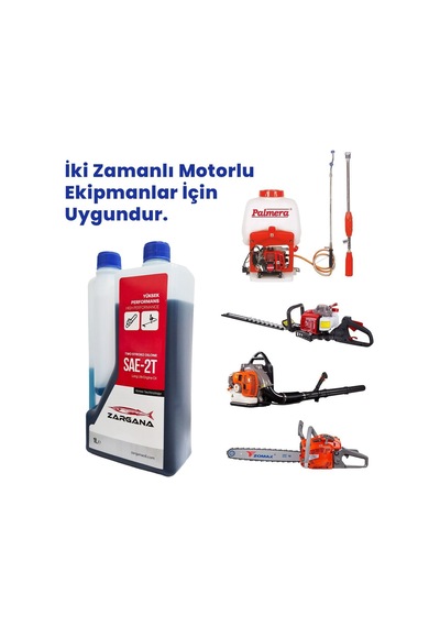 Zargana 2t10 Pro Benzin Karışım Yağı İki Zamanlı 1 Litre Ölçekli Mavi