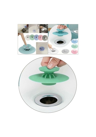 Silikon Lavabo Küvet Süzgeci Kilitli Lavabo Tıkacı Lavabo Küvet Tıpası 7010