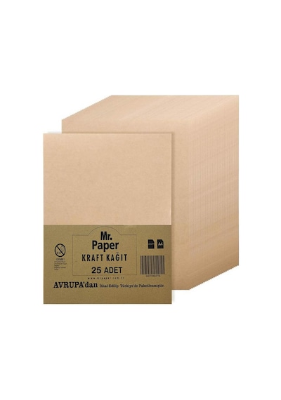 Mr.paper A4 Kraft Fotokopi Kağıdı 80 Gr. 25'li Paket