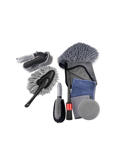Coofbe Sku:smgstk76908e45b6 Coofbe Profesyonel Mikrofiber 9 Parça Araç Temizleme Seti Araç Lastik Torpido Jant Yıkama Seti Araç Sku: Smgstk76908e45b6