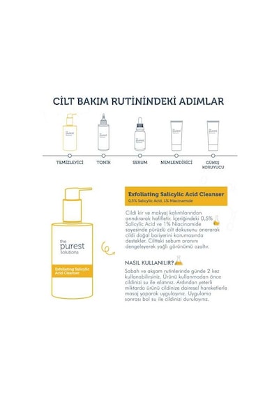The Purest Solutions Yağlı ve Karma Ciltler İçin Temizleme Jeli 200 ML