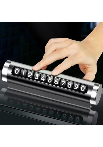 Telefon Numarası Plaka Silindiri Ayarı Renkli Metal Alüminyum Araba Geçici Park Kartı Evrensel Moda Oto Aksesuarları 5580