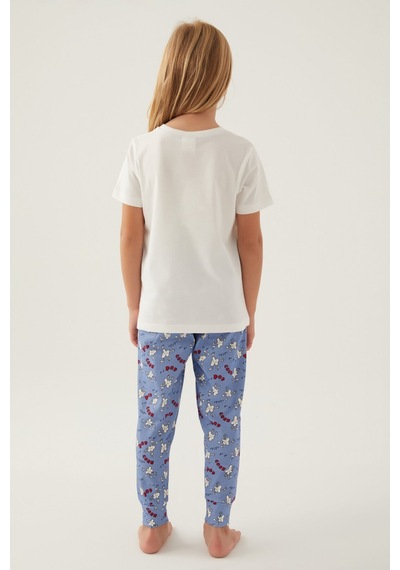 Rolypoly Pop Crow Krem Kız Çocuk Pijama Takımı 5274-42966 Krem