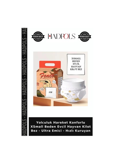 Yolculuk Hareket Konforlu Xsmall Beden Evcil Hayvan Kilot Bez - Ultra Emici - Hızlı Kuruyan