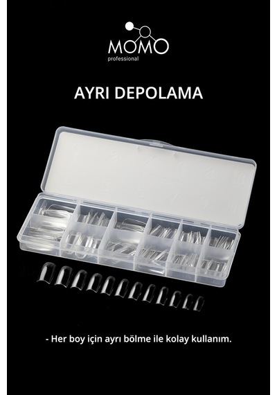 Momo Professional Tırnak Soft Gel Tips 120 Ad. Küt