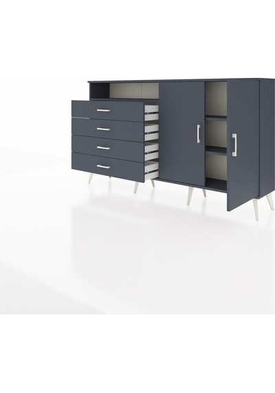 Arges Konsol 3 Raflı 4 Çekmeceli 2 Kapaklı 176x30x99 Antrasit-antrasit Antrasıt/antrasıt - Antrasıt Arges Konsol 3 Raflı 4 Çekmeceli 2 Kapaklı 176x30x99 Antrasit-antrasit Antrasıt/antrasıt - Antrasıt
