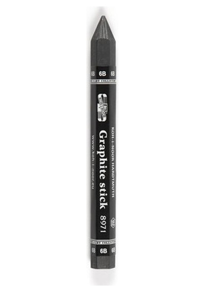 Jumbo Graphite Stick 6b 1 Adet Agaçsız Kalın Grafit Füzen Kömür Kalem Karakalem