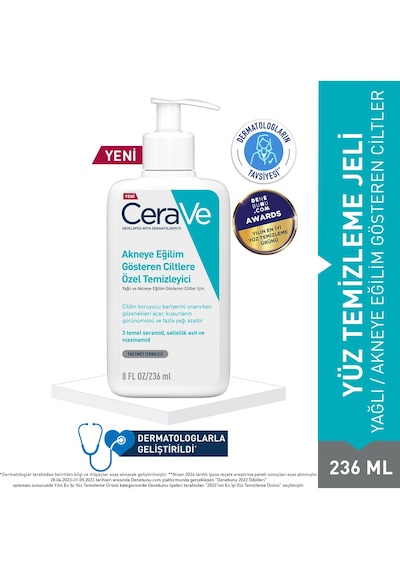 Cerave Akneye Eğilimli Ciltlere Özel Temizleyici 236 Ml
