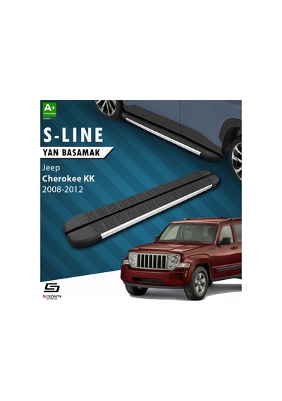 S-dizayn Jeep Cherokee Kk S-line Aluminyum Yan Basamak 153 Cm 2008-2012 A+ Kalite