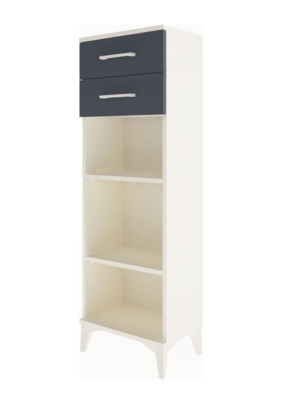 Arges Dolap 2 Raflı 2 Çekmeceli 44x30x134 Aytaşı-antrasit Aytaşı