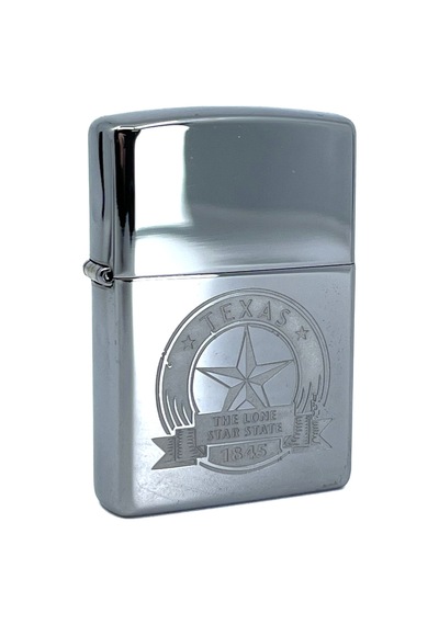 Zippo Texas The Lone Star State Dizayn Çakmak Gri