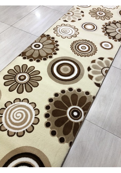 Saray Halı Irmak 11541 R 80X300 Kahve Krem 3 Metre Yolluk !