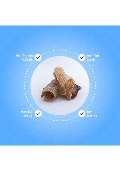 Chompo Dana Trake Çıtırı 100% Doğal Katkısız Köpek Ödül Maması 100 Gr / Tek İçerik