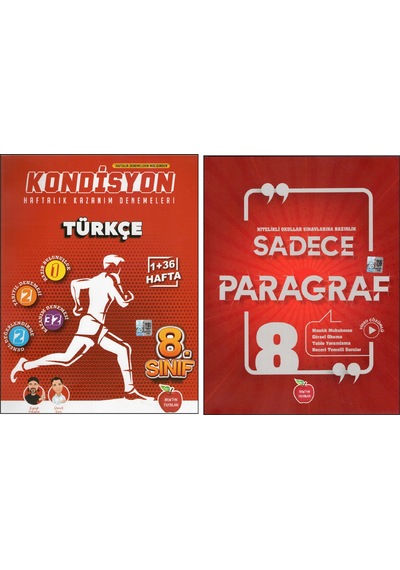 Newton 8.sınıf Türkçe Kondisyon+sadece Paragraf 2 Kitap