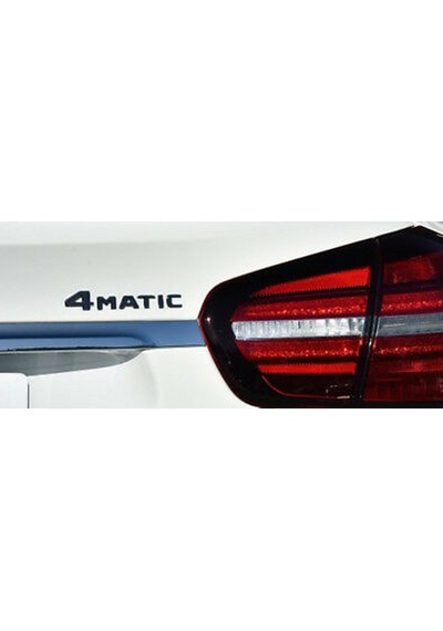 4 Matic Bagaj Siyah Renk 3M 3D Yazı Logo Ür