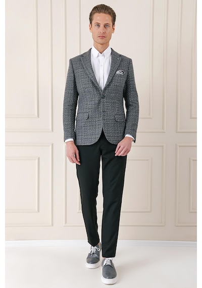 Efor C 660 Slim Fit Füme Spor Ceket Füme