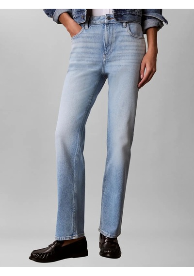 Calvin Klein Hıgh Rıse Straıght L, Ylx Mavi Kadın Kot Pantolon Calvin Klein Hıgh Rıse Straıght L, Ylx Mavi Kadın Kot Pantolon