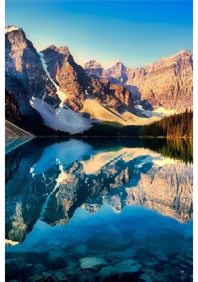 Kanada Moraine Gölü Fresco Magnet