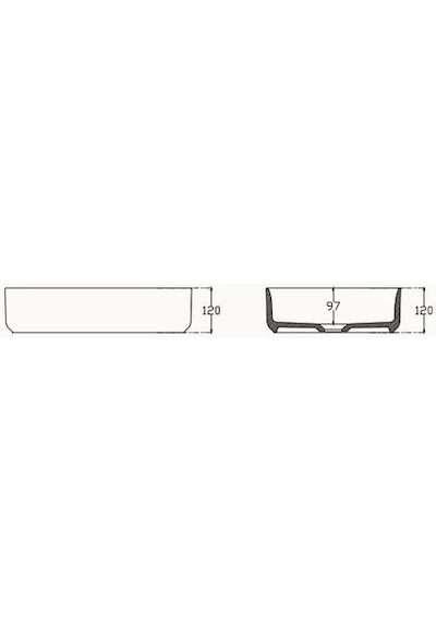 Isvea Infinity Tezgah Üstü Lavabo 50 CM