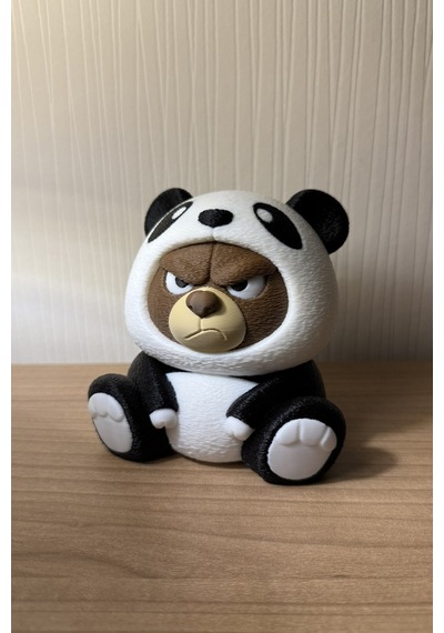 Sevimli Panda Kostümlü Huysuz Ayıcık Figür / Anahtarlık Dekoratif Mini Oyuncak & Hediye