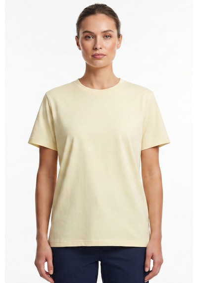 Goffra Kadın Vision Bisiklet Yaka Premium Kalite Yoğun Dokulu Pamuklu T-shirt Sarı W101-r0220-03 Goffra Kadın Vision Bisiklet Yaka Premium Kalite Yoğun Dokulu Pamuklu T-shirt Sarı W101-r0220-03