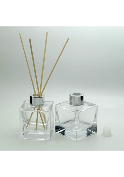 Boş Parfüm Şişesi 110 Ml 5 Adet Kare Bambu Boş Şişe
