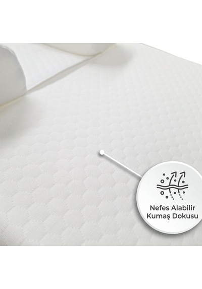 Casual Eko Bebek Yastığı - Ergonomik & Nefes Alabilir Yıkanabilir Kılıflı Güvenli Uyku Yastığı