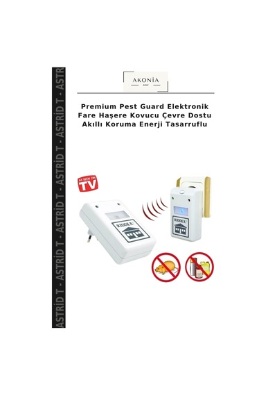Premium Pest Elektronik Fare Haşere Kovucu Çevre Dostu Akıllı Koruma Enerji Tasarruflu