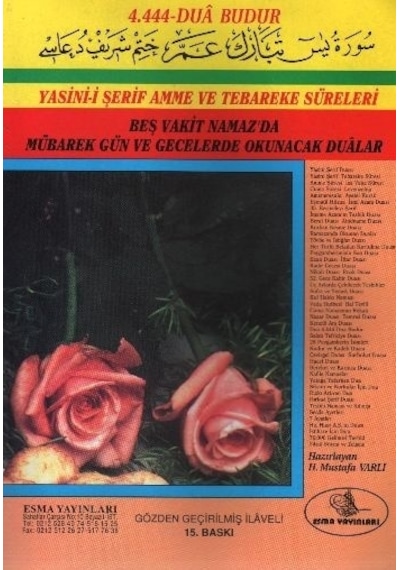 Esma Yayınları 4444 Dua Güllü Yasin Orta Mustafa Varlı